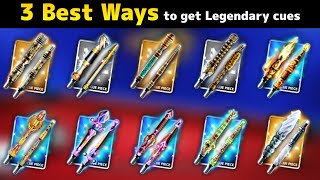 3 BEST ways to get Legendary cues in 8ballpool