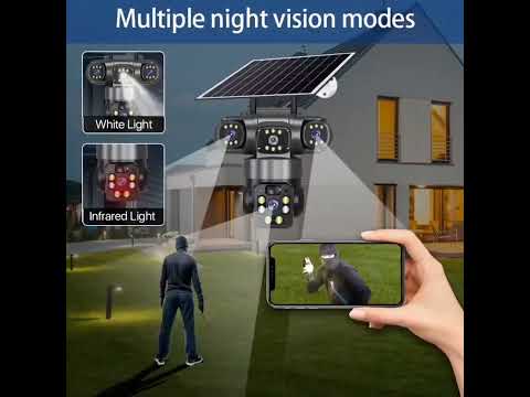 PIR Radar Dual Induction Detection HD Solar 4G Mobile PTZ Camera With Free APP Live Monitoring  PIR Radar Dual Induction Detection HD Solar 4G Mobile PTZ Camera With Free APP Live Monitoring