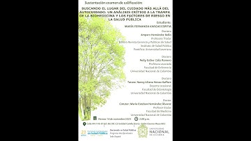 Sustentación examen de calificación presencial, María Fernanda Vargas Espitia