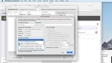 Set Sharing Permissions in FileMaker Pro Advanced