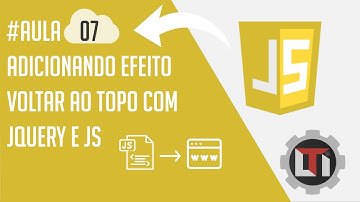 Aula 07 - Adicionando efeito botão voltar ao topo com jQuery e JS