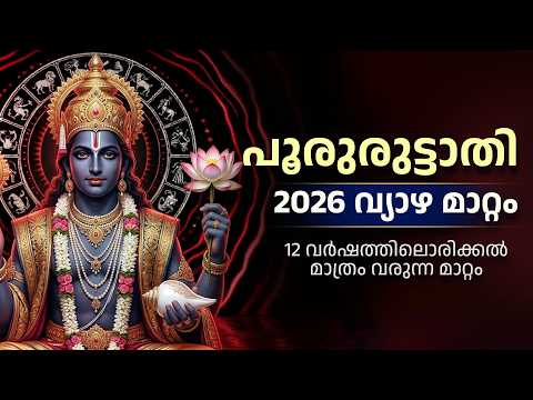 പൂരുരുട്ടാതി നക്ഷത്രം വ്യാഴമാറ്റം 2026 | പൂരുരുട്ടാതി നക്ഷത്രഫലം | ഭാഗ്യകാലം!