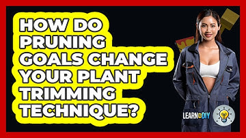 How Do Pruning Goals Change Your Plant Trimming Technique? - LearnToDIY360.com