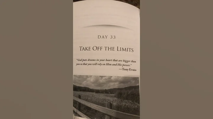 Take Off The Limits! If God planted it within you ...