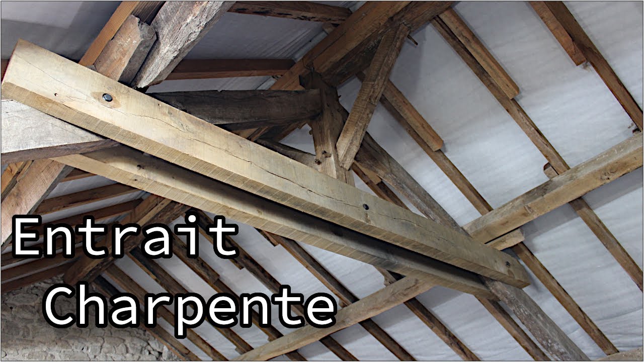 Remplacement d’un Entrait de Charpente Ancienne en Chêne Massif boulonné - 🛠️ Projet Autonomie #57