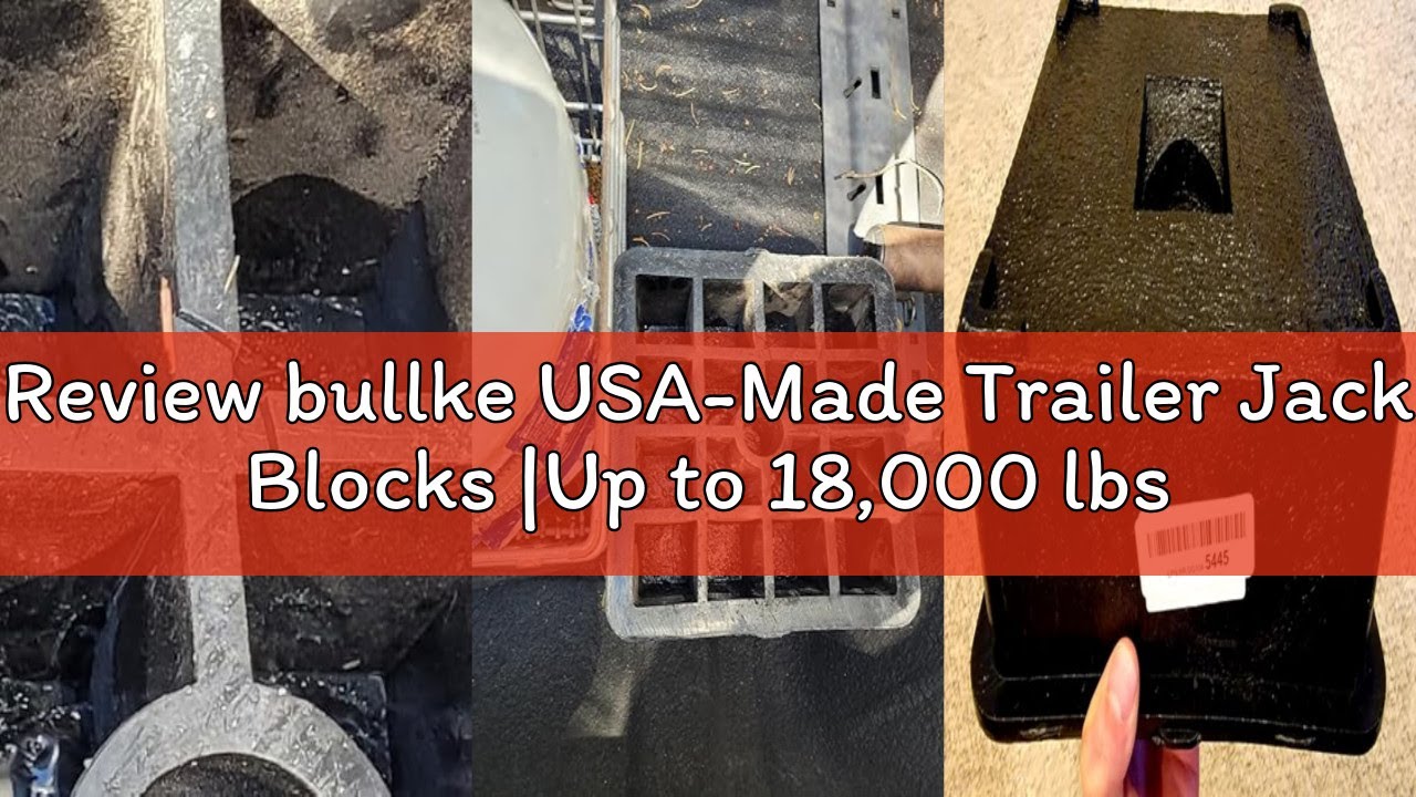 Review bullke USA-Made Trailer Jack Blocks |Up to 18,000 lbs.| Heavy ...