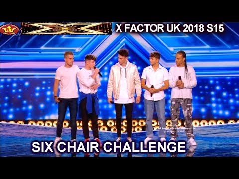 Vibe 5 Cute Teen Boy Group Gets A Chair | Six Chair Challenge X Factor UK 2018