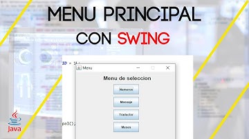Menú Principal. Java Swing | Paquetes V | Ejercicios Java #5