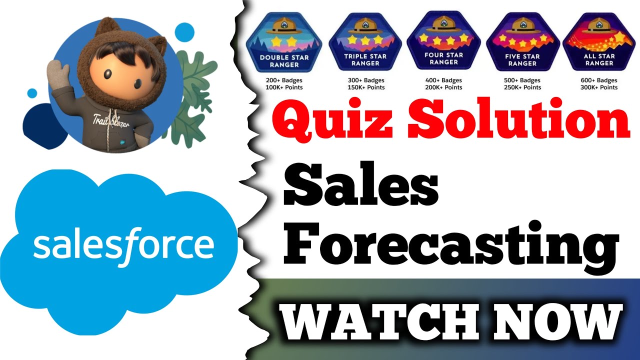 Sales Forecasting | Salesforce Trailhead | Quiz Solution - YouTube