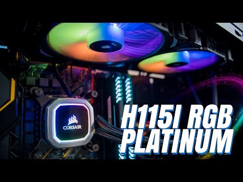 klamre sig petroleum hjemmelevering Corsair H115i RGB Platinum Review - Best 280mm Liquid Cooler? - YouTube