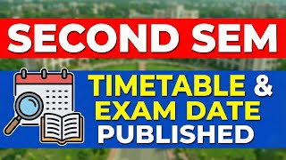 Information Second sem Timetable exam date published #calicutuniversity #secondsemester Guide
