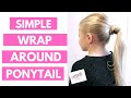 Ponytail with Hair Wrapped Around Tutorial | 1 Minute Hairstyle