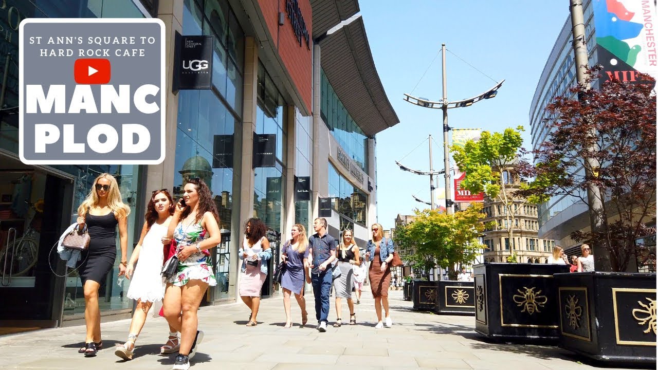 St Ann's Square to Hard Rock Cafe, Manchester [4K60fps]