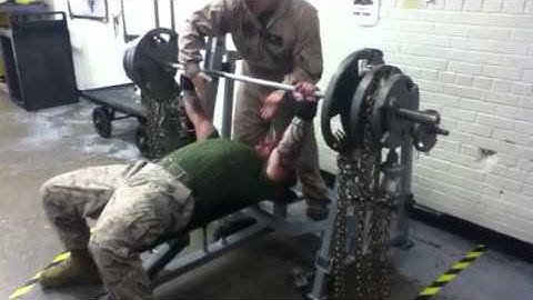 Bench press with chains