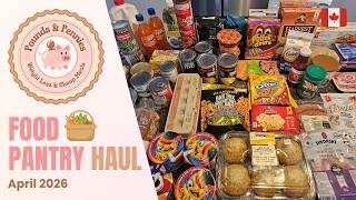 Lots of treats! Thankful for this April 2026 food pantry haul for Canadian mom & daughter in Canada!