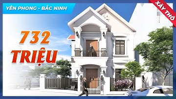 Mẫu Biệt Thự 2 Tầng Mái Thái Xây Thô 732 TRIỆU Dẫn Đầu Xu Hướng Tại Huyện Yên Phong Tỉnh Bắc Ninh