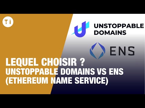 Unstoppable domains VS ENS (Ethereum Name Service) | Nom de domaine crypto | Lequel choisir ?