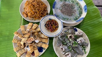 Bữa Cơm Quê Nhà Canh Khoai Mỡ Cá Rô Đồng  | Khô Cá Dứa Chiên | TQMT #116