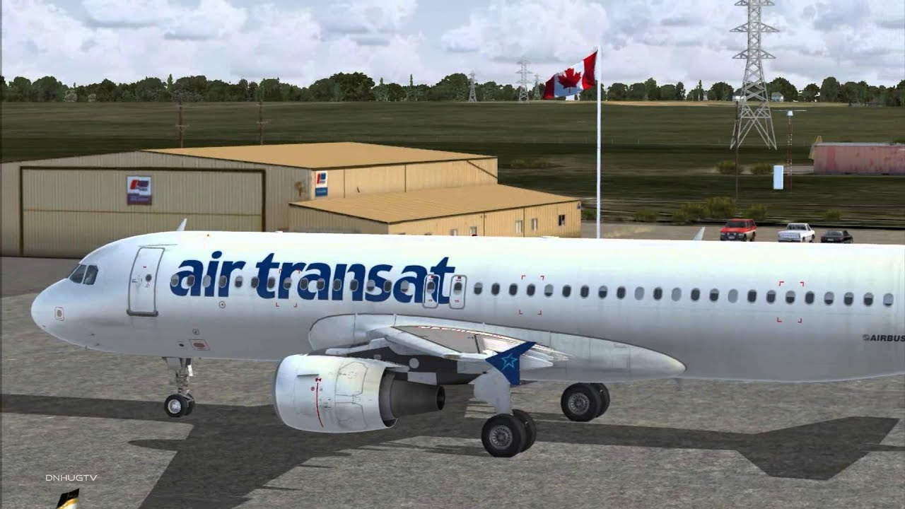 Air Transat A320 NEO at YMLT FSHD - YouTube