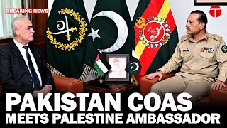 Pakistan Coas Meets Palestine Ambassador The Express Tribune