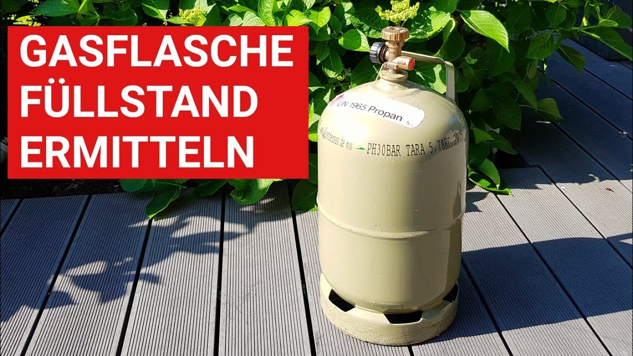Grillblitz Gasflasche Wie Ist Der Fullstand Ganz Einfach Den Gas Inhalt Der Flasche Ermitteln Youtube