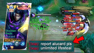 WHEN GLOBAL ALUCARD ABUSE UNLI LIFESTEAL BUILD 2025!! (must try)