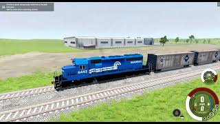 Driving a train in beamng drive Part 2