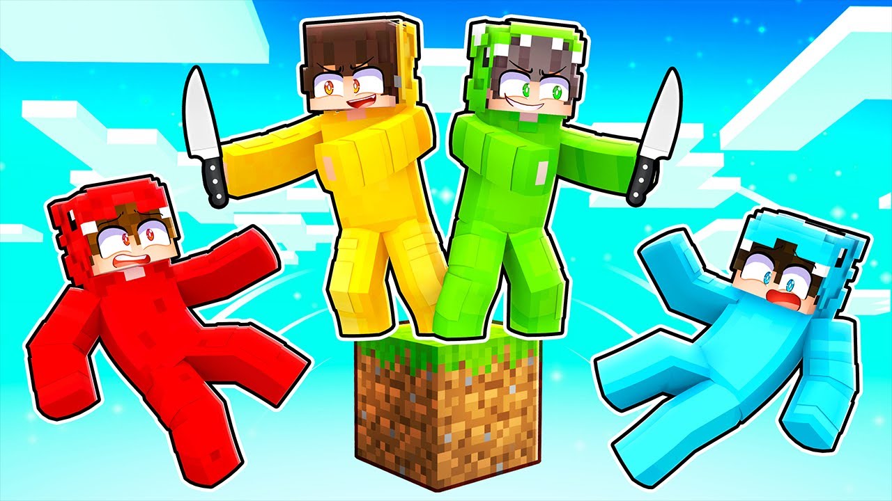 PRZEŻYLIŚMY 99 DNI na JEDNYM BLOKU w Minecraft!