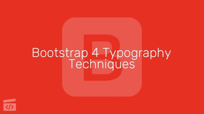 Krønike skepsis Kollektive Bootstrap 4 Typography Techniques, Part 9: How to Change the Font Colors -  YouTube