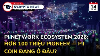 [5 Phút Crypto] Pi Network Ecosystem 2026: Hơn 100 Triệu Pioneer — P.I Coin Đang Ở Đâu?