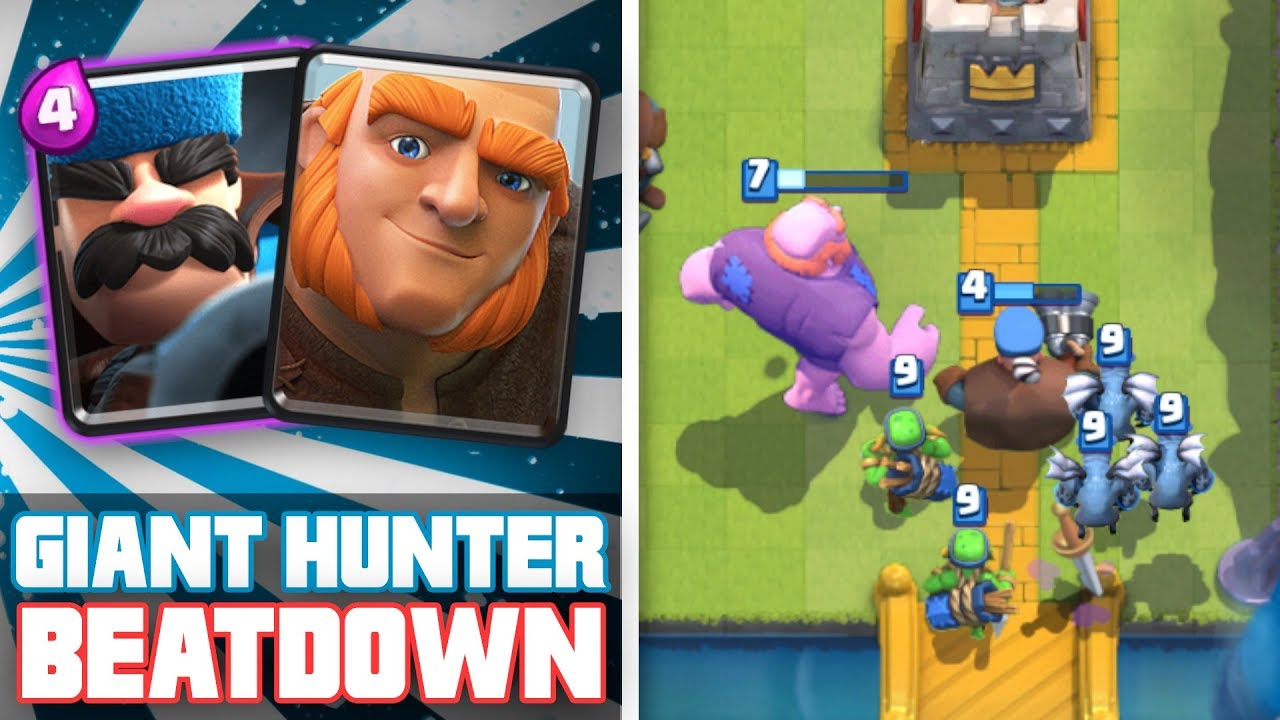 GIANT HUNTER BEATDOWN MADNESS! Arena 7 Challenge Deck Clash Royale