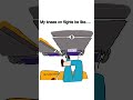 My knees on flights be like... #shorts  #viral #cuteanimation