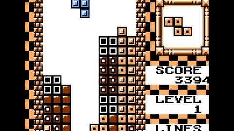 Tetris DX GBC Mode with GBC Features Enabled