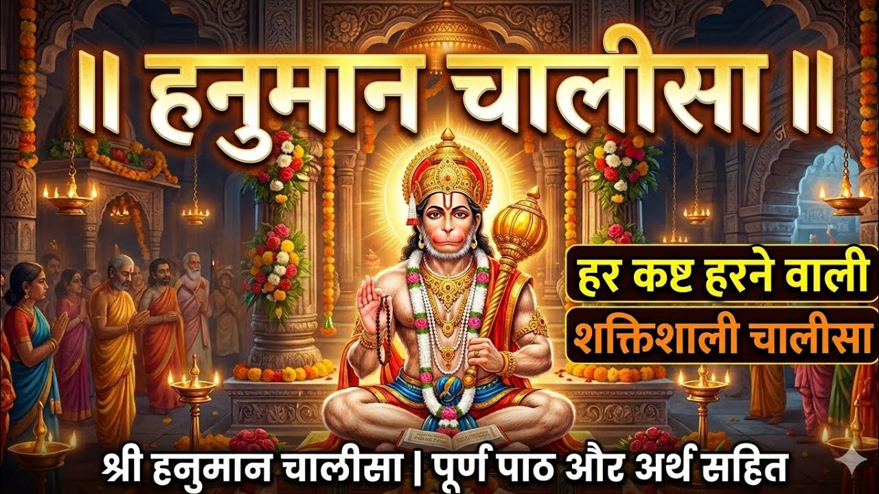 श्री हनुमान चालीसा | हर संकट से मुक्ति | शक्तिशाली पाठ 🙏