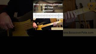 Pink Floyd Shine on you crazy diamond  #basscover #basscoverwithtabs