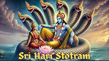 Shree Hari Stotram || New Song || Most Powerful Mantra Of Lord Vishnu || #lyrics #krishnabhakthi 🙏🕉