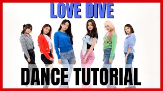 IVE 'LOVE DIVE' Dance Mirror Tutorial (SLOWED)