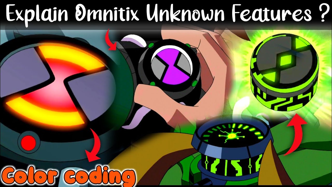 Explain All Unique & Unknown Features of Omnitrix||Color coding & Voice Command ||Ultimate Ben Crash