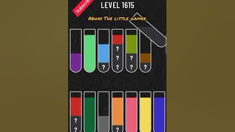 Water sort puzzle level 1615