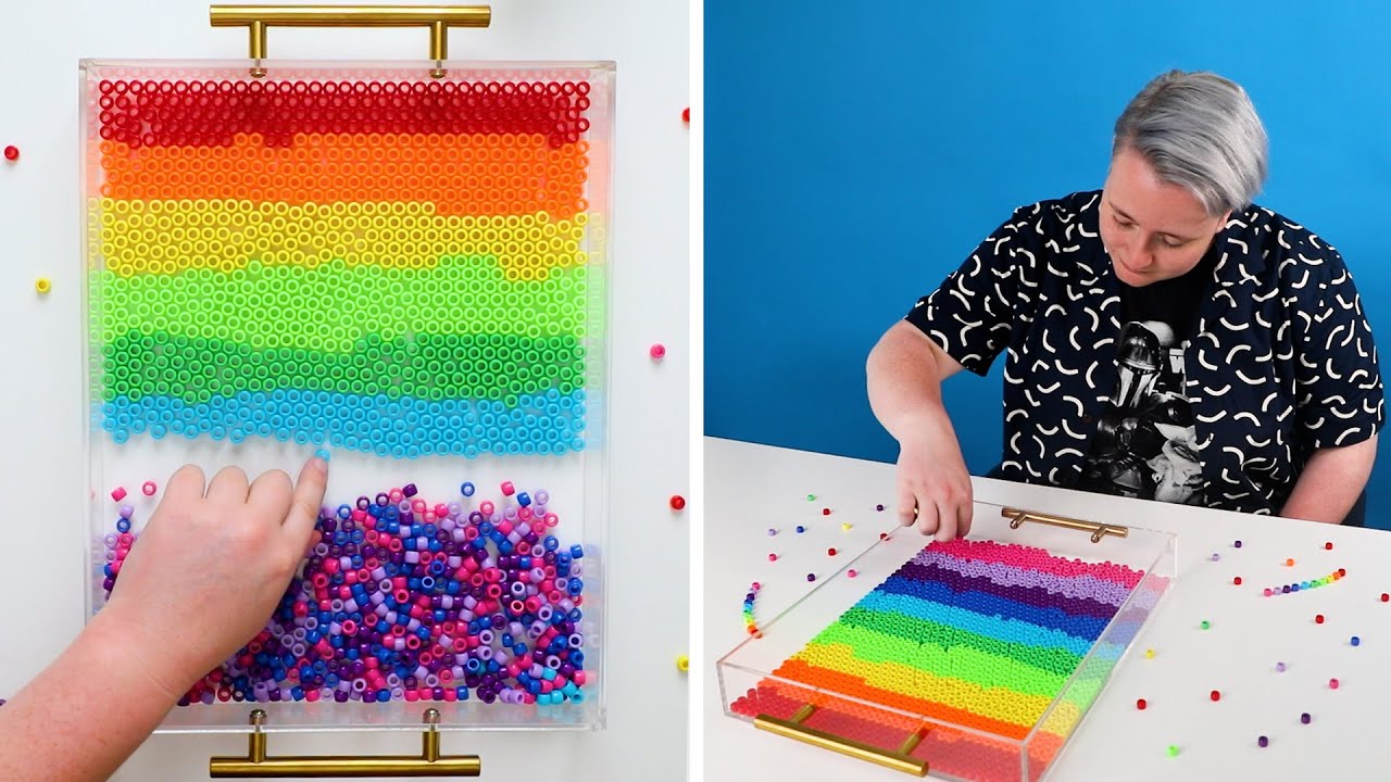 ASMR Bead Sorting | Craft Factory | Satisfying - YouTube