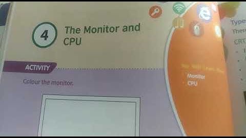 Sky High School | Class-1| L-4 | Computer | The monitor and CPU | Part -2