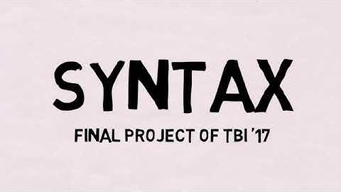 SYNTAX TREE DIAGRAM- (Educationanl Video)