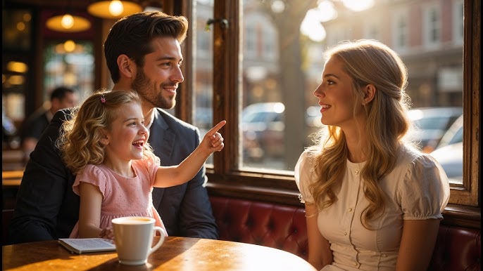 Daddy, She Looks Like Mommy” The Blind Date Was Empty—Until the CEO's Daughter Invited the Poor Mom - YouTube