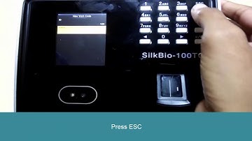 eSSL Silk Bio 100 TC How to Create Workcode List