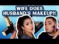 GLAMOUR​ FAMILY | WIFE DOES HUSBAND'S MAKEUP ***HILARIOUS***