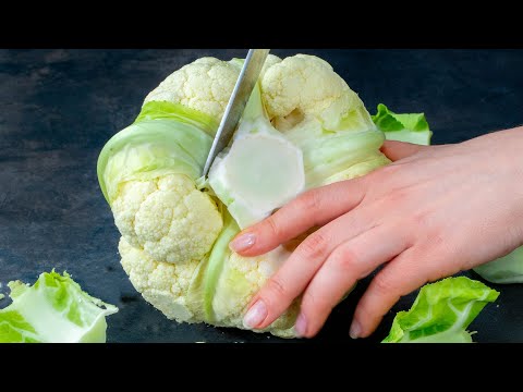 Videó: Illatos karfiol tésztában egy serpenyőben