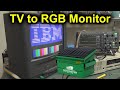 EEVblog #1246 - Dumpster TV to Retro RGB Monitor Conversion