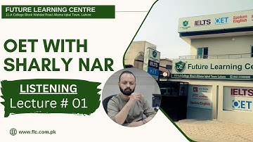 OET Listening I Cracking Part-A with the Easy Way I OET With Sir Sharly @flclahore