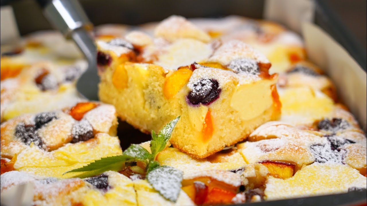 Летний пирог с секретом! Безумно вкусно! Кулинарим с таней