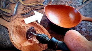How to use a Kutzall Roto saw for concaves in spoons